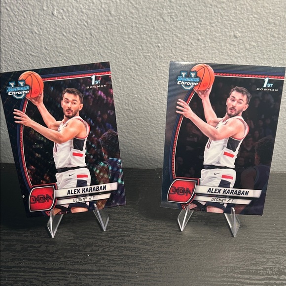 UConn Alex Karaban Set black wave Topps bowman u - Picture 1 of 2